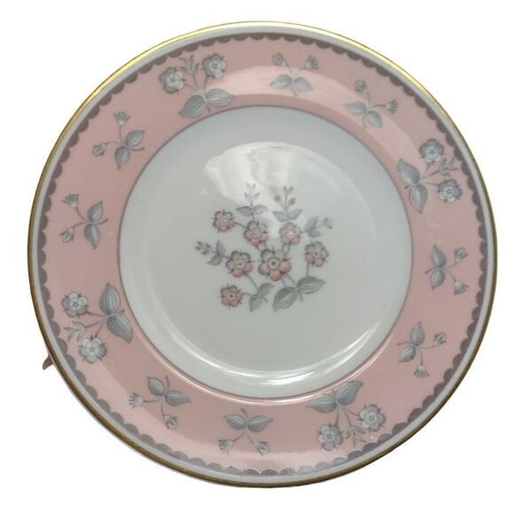 Vintage Set of 4 Wedgwood PIMPERNEL PINK Bone China Bread & Butter Plates W3652 - Picture 1 of 5
